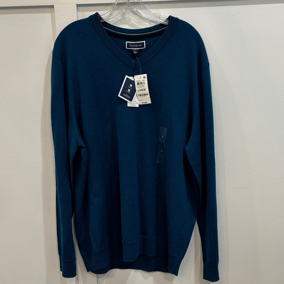 Club Room Other - NWT Club Room Men's Deep Teal V-Neck Sweater